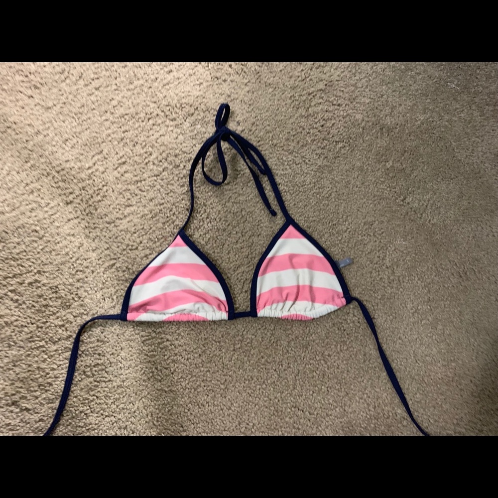 Classic Striped Bikini Top
